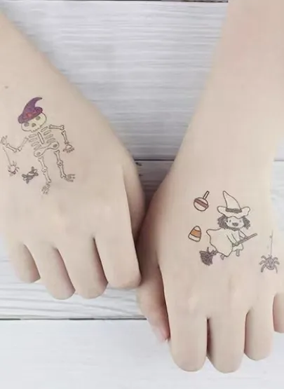 Helovino nakties švytėjimo tatuiruočių lipdukai