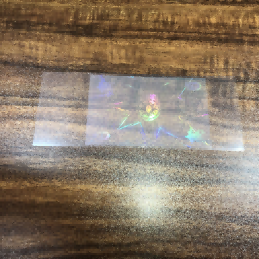 Skaidrūs holografiniai lipdukai